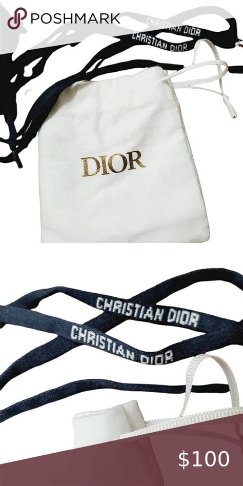 dior shoelaces.